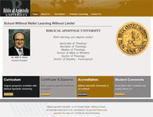 Tablet Screenshot of biblicalapostolic.com
